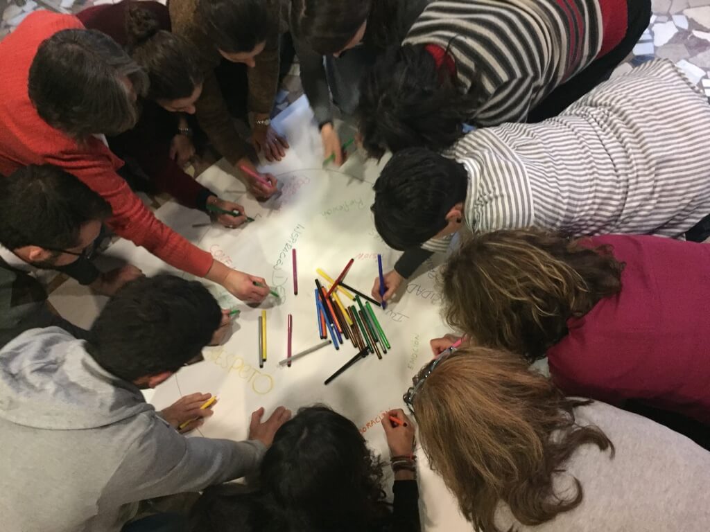 Actividad de dibujo colaborativo